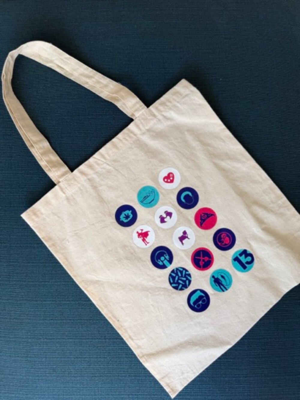 Y2K Aesthetic Multi-Graphic Icon Canvas Tote Bag